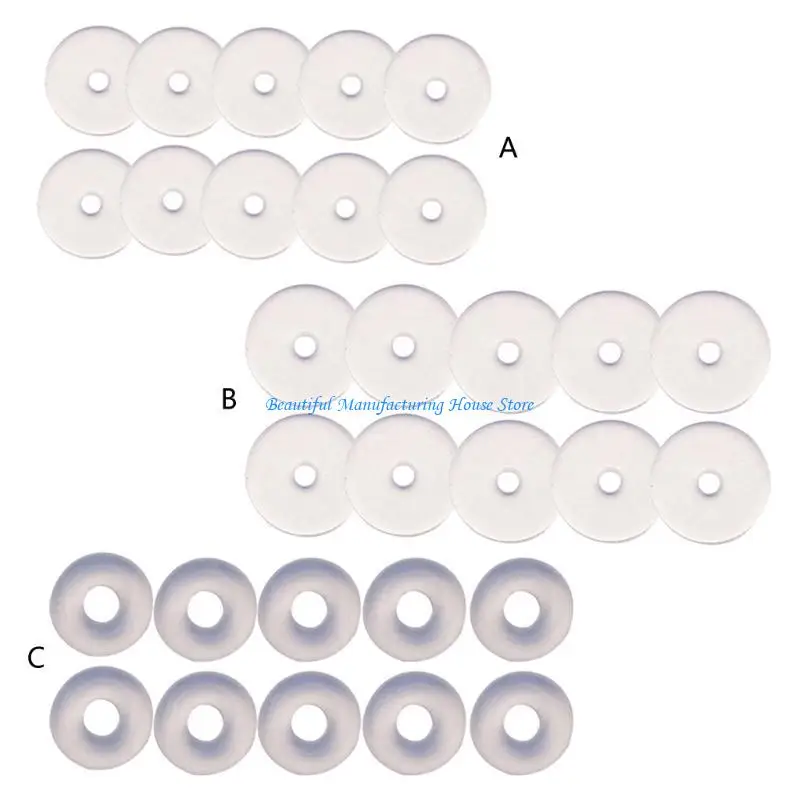 E56A 10 Pieces Piercing Healing Silicone Discs for the Back of the Earrings Transparent Disc Pads for Fixing the Earrings
E56A 10 Pieces Piercing Healing Silicone Discs for the Back of the Earrings Transparent Disc Pads for Fixing the Earrings