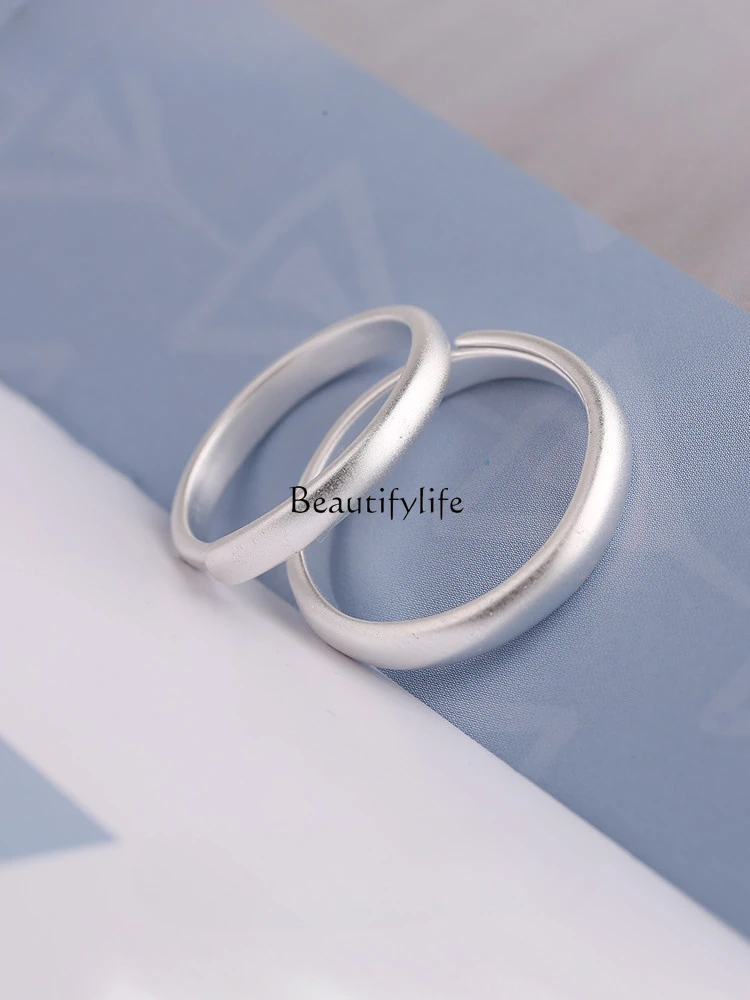 S999 Sterling Silver Ring Female Special-Interest Design Men's and Women's Pure Silver Ring Simple Fine Simple Bracelet
S999 Sterling Silver Ring Female Special-Interest Design Men's and Women's Pure Silver Ring Simple Fine Simple Bracelet