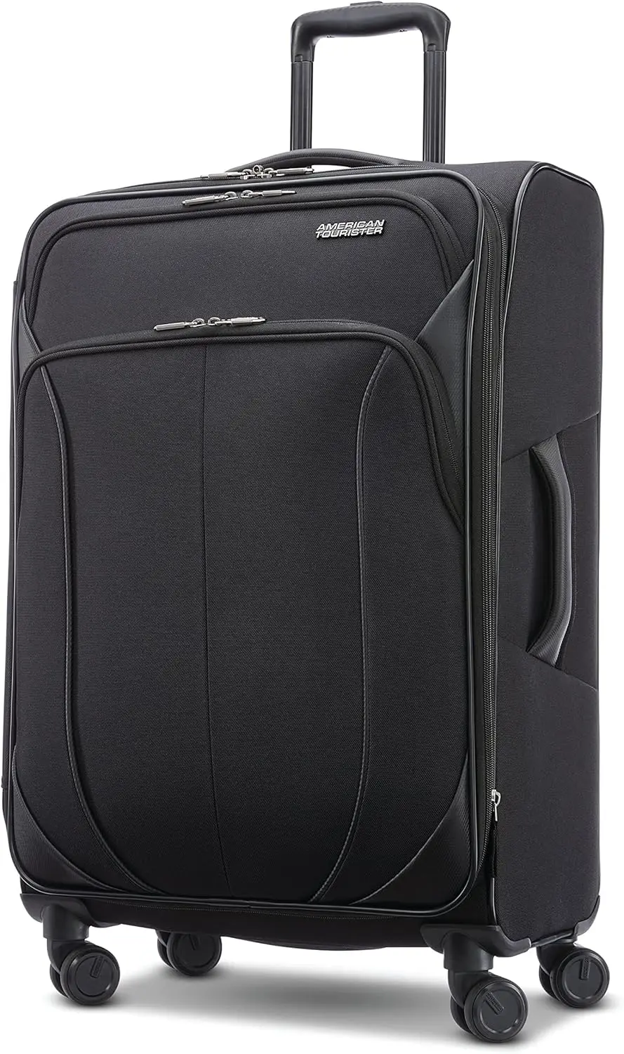 Expandable Softside Luggage with Spinner Wheels, 24-Inch Black Carry-On Suitcase for Travel
Expandable Softside Luggage with Spinner Wheels, 24-Inch Black Carry-On Suitcase for Travel