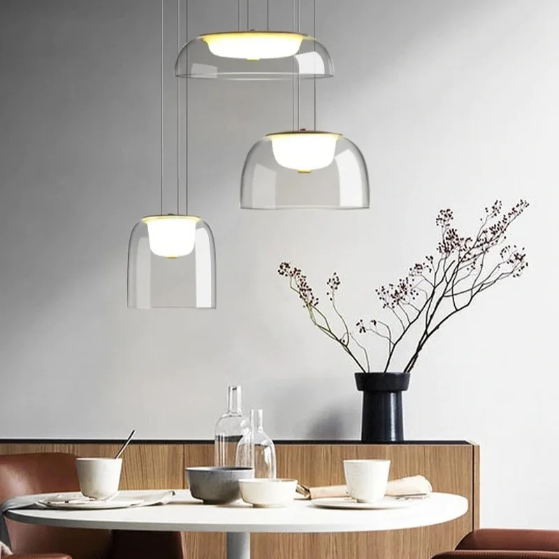 Modern Led Glass Pendant Light Bedroom Transparent Hanging Lamp Nordic Living Dining Room Lighting Kitchen Bar Suspension Lights
Modern Led Glass Pendant Light Bedroom Transparent Hanging Lamp Nordic Living Dining Room Lighting Kitchen Bar Suspension Lights