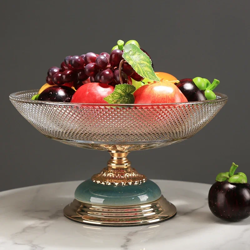 Light Luxury Ceramic Glass Fruit Plate Food Holder Creative Decoration Dried Living Room Dining Table Coffer Cafe Candys Kitchen
Light Luxury Ceramic Glass Fruit Plate Food Holder Creative Decoration Dried Living Room Dining Table Coffer Cafe Candys Kitchen