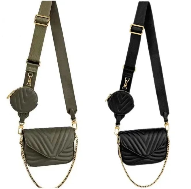 NEW WAVE MULTI-POCHETTE Women Designer Crossbody Bag Fashion Woman Cross Body Bags Quilted Twin Sets Mini Handbag Chain Round Co
NEW WAVE MULTI-POCHETTE Women Designer Crossbody Bag Fashion Woman Cross Body Bags Quilted Twin Sets Mini Handbag Chain Round Co