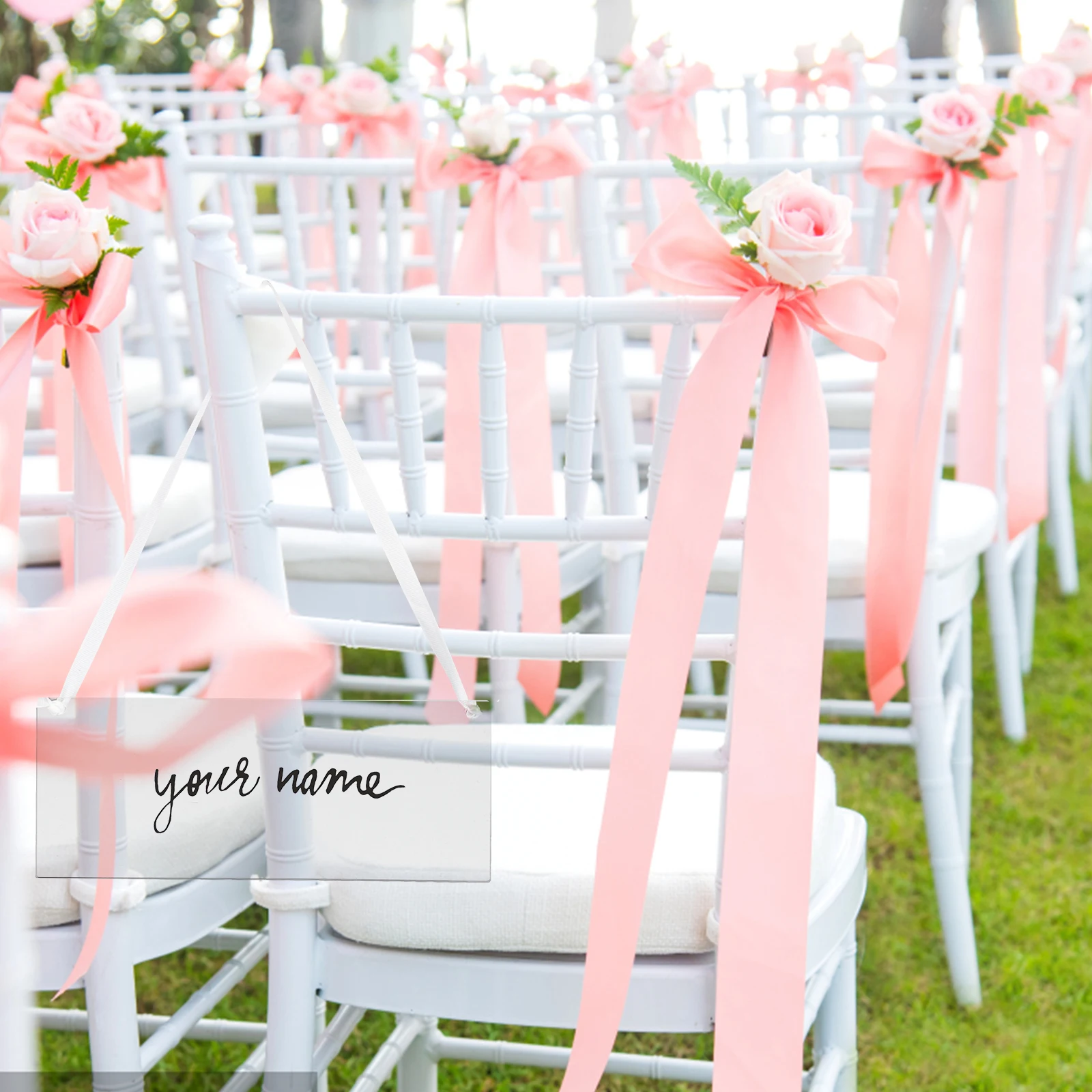 6 Pcs Chair Sign Wedding Ceremony Signs Outdoor Chairs Small Reserved Hanging Acrylic for Blank Work
6 Pcs Chair Sign Wedding Ceremony Signs Outdoor Chairs Small Reserved Hanging Acrylic for Blank Work