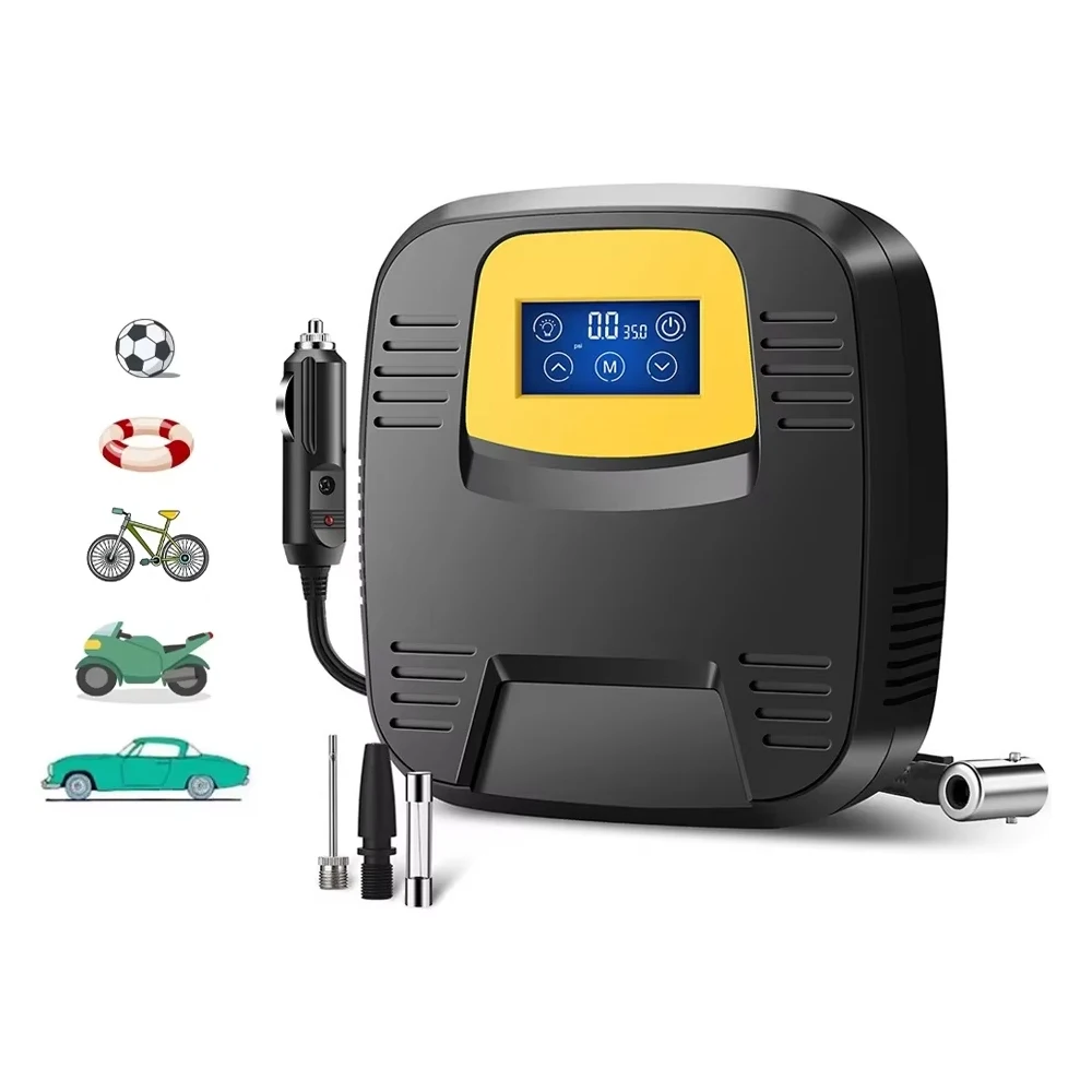 Digital Tire Inflator DC 12 Volt Car Portable Air Compressor Pump 150 PSI Car Air Compressor for Auto Car Motorcycles Bicycles
Digital Tire Inflator DC 12 Volt Car Portable Air Compressor Pump 150 PSI Car Air Compressor for Auto Car Motorcycles Bicycles
