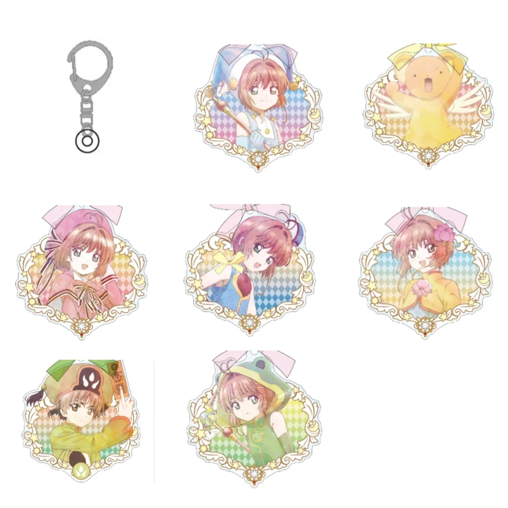 Game CCS Kinomoto Sakura Cerberus Daidouji Tomoyo Keychain Doll Anime Syaoran Kerochan Acrylic Keyring Pendant for Gift
Game CCS Kinomoto Sakura Cerberus Daidouji Tomoyo Keychain Doll Anime Syaoran Kerochan Acrylic Keyring Pendant for Gift