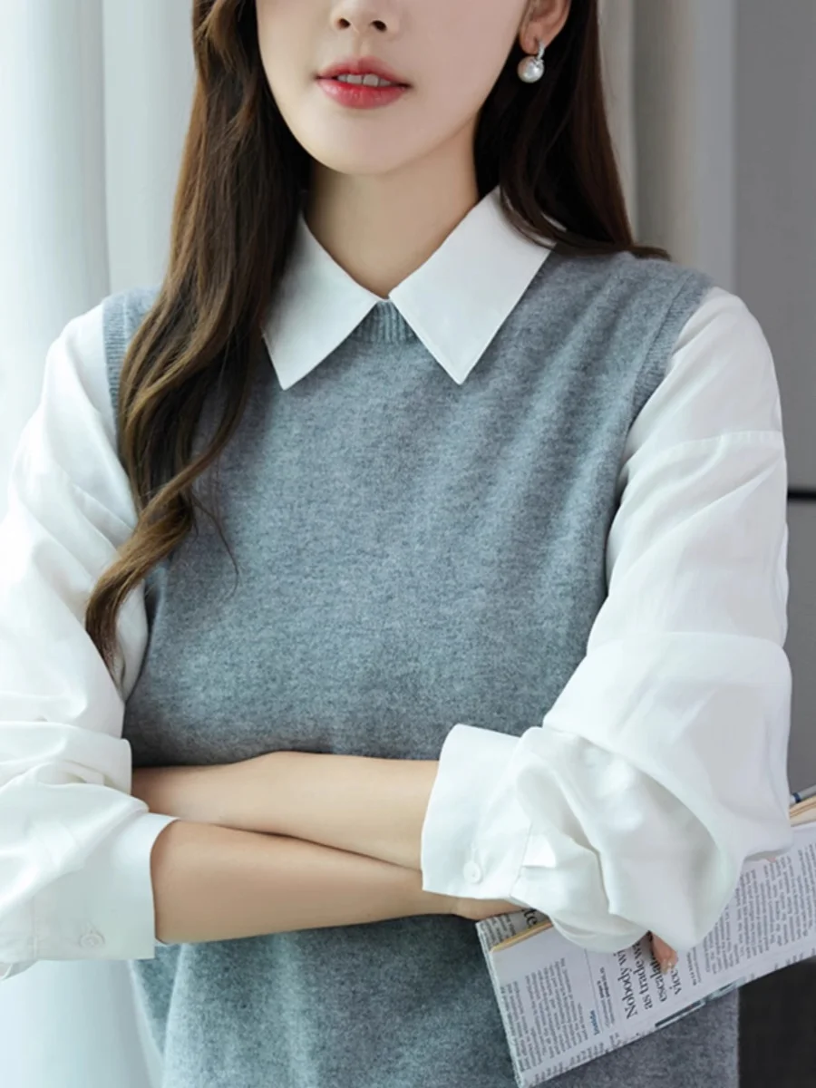 Loose Knitted round Ne Pullover Vest Women's Svel Casual Outerwear Knitted oulder Top Comfortable Breathable ...
Loose Knitted round Ne Pullover Vest Women's Svel Casual Outerwear Knitted oulder Top Comfortable Breathable ...