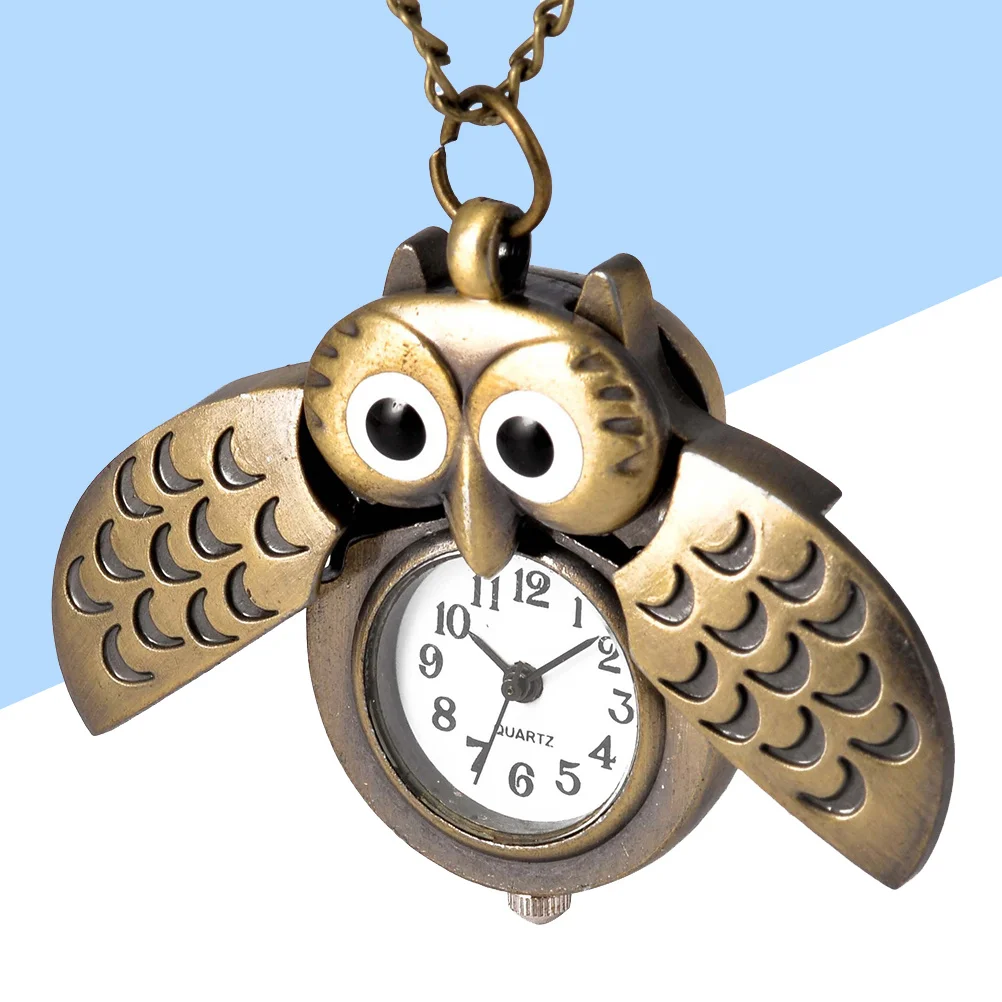 1Pcs Retro Owl Pocket Watch Vintage Creative Delicate Crescent Owl Decorative Classic Timepiece for Family Friends Brass
1Pcs Retro Owl Pocket Watch Vintage Creative Delicate Crescent Owl Decorative Classic Timepiece for Family Friends Brass