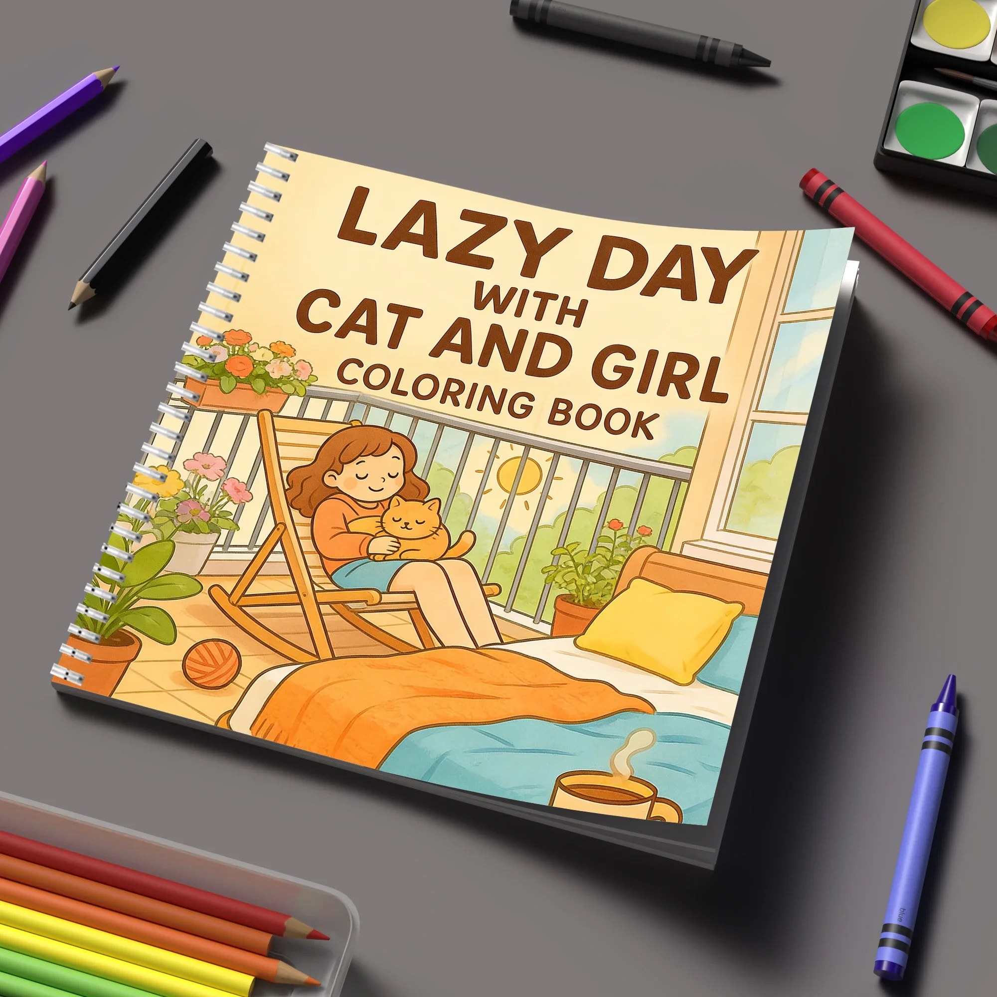 Coloring Book Lazy Day for Adult Colouring Book, Birthday Day Gift, Back to School Supplies, Adults Cute Drawing Book
Coloring Book Lazy Day for Adult Colouring Book, Birthday Day Gift, Back to School Supplies, Adults Cute Drawing Book