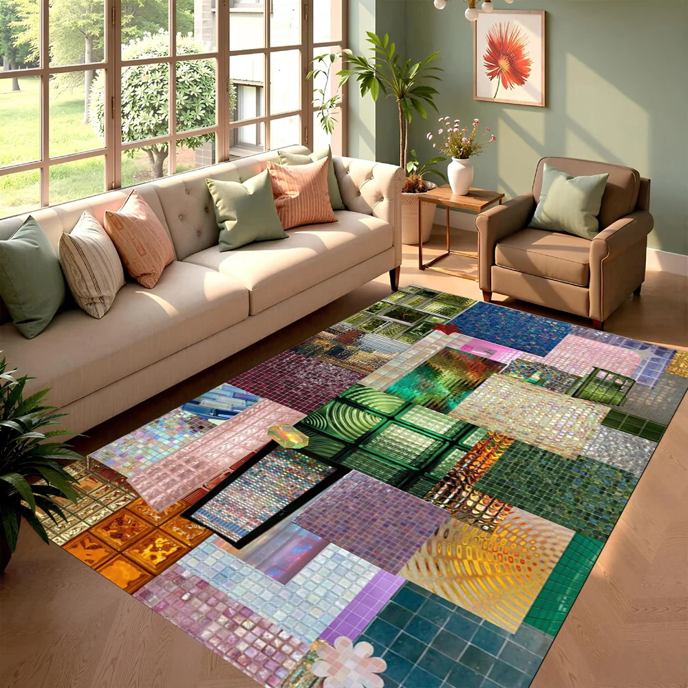 Креативный клетчатый ковер с принтом в скандинавском стиле, мозаика, стеклянный узор, дверной коврик, украшение для гостиной, спальни, ковер
Креативный клетчатый ковер с принтом в скандинавском стиле, мозаика, стеклянный узор, дверной коврик, украшение для гостиной, спальни, ковер