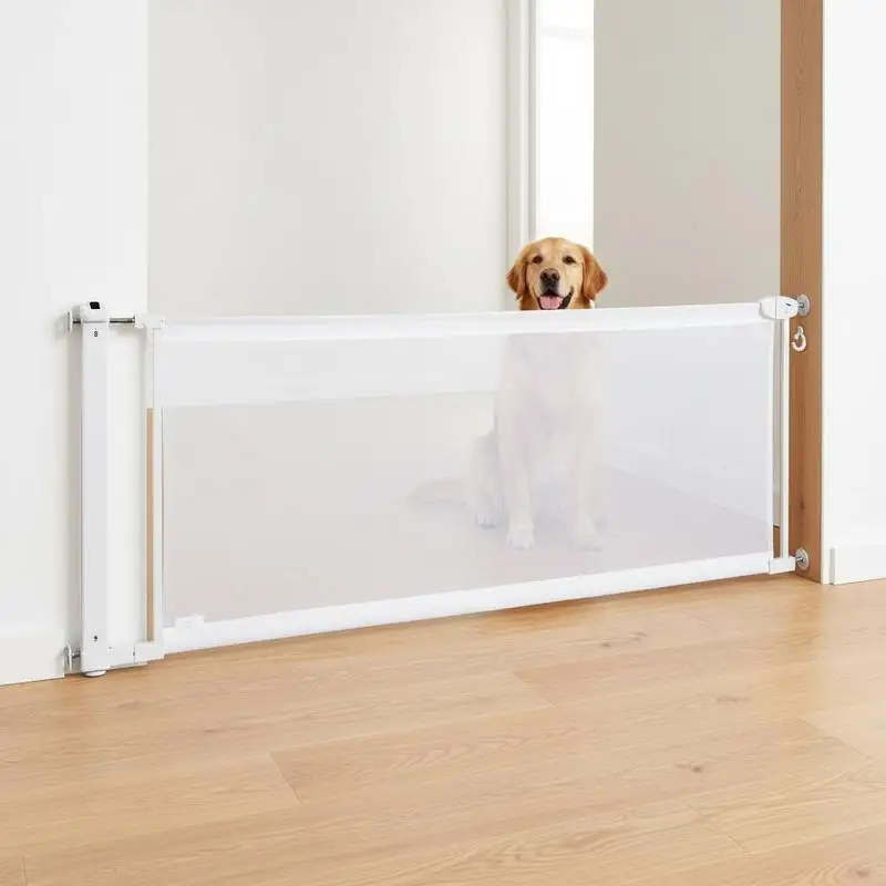 Retractable Child Fence 72.8"x31.3" For Stairs Hallways Doorways, Security Lock Easy Operation Mesh Barrier White
Retractable Child Fence 72.8"x31.3" For Stairs Hallways Doorways, Security Lock Easy Operation Mesh Barrier White