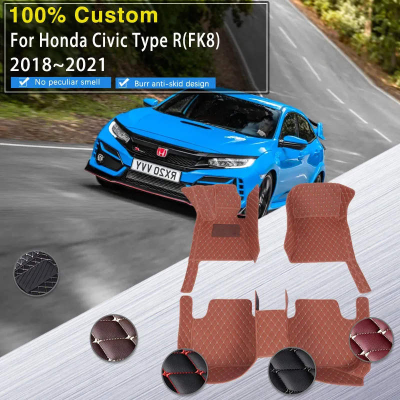 Luxury Car Floor Mats For Honda Civic Type R Shibikku Taipuāru FK8 2018 2019 2020 2021 Leather Carpets Car Matts Car Accessories
Luxury Car Floor Mats For Honda Civic Type R Shibikku Taipuāru FK8 2018 2019 2020 2021 Leather Carpets Car Matts Car Accessories