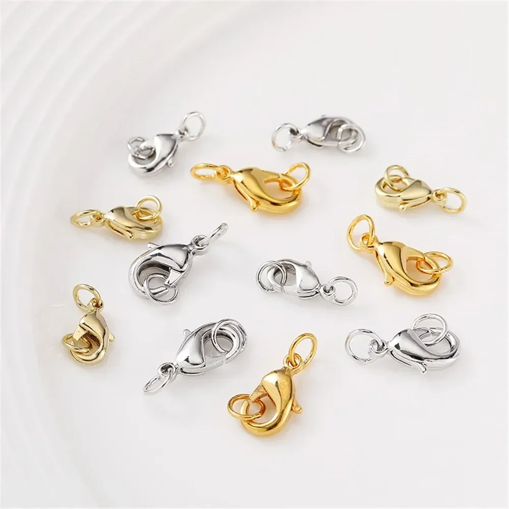 14K Bao Jinlong Shrimp Buckle Ring Spring Buckle Diy Handmade Jewelry Bracelet Necklace Connecting Buckle Material Accessories
14K Bao Jinlong Shrimp Buckle Ring Spring Buckle Diy Handmade Jewelry Bracelet Necklace Connecting Buckle Material Accessories
