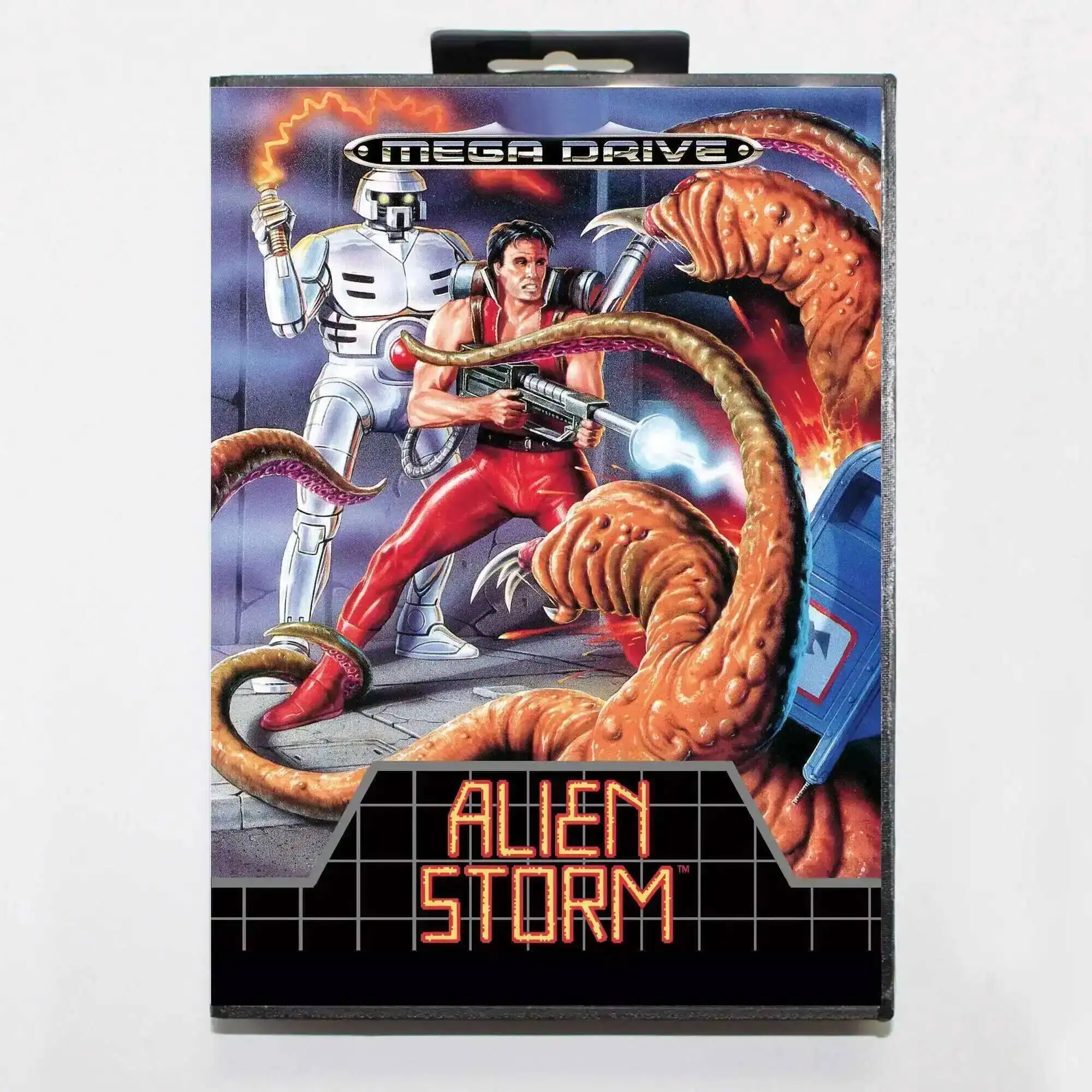 Alien Storm MD Game Card with Box for 16 Bit Sega Megadrive Genesis system
Alien Storm MD Game Card with Box for 16 Bit Sega Megadrive Genesis system
