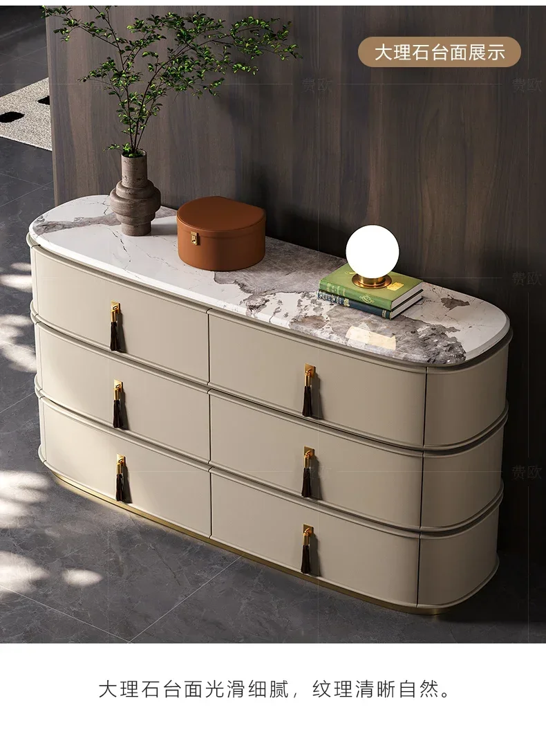 Fashionable marble, high-end bed TV cabinet, storage porch storage cabinet Light luxury six-bucket cabinet furniture
Fashionable marble, high-end bed TV cabinet, storage porch storage cabinet Light luxury six-bucket cabinet furniture