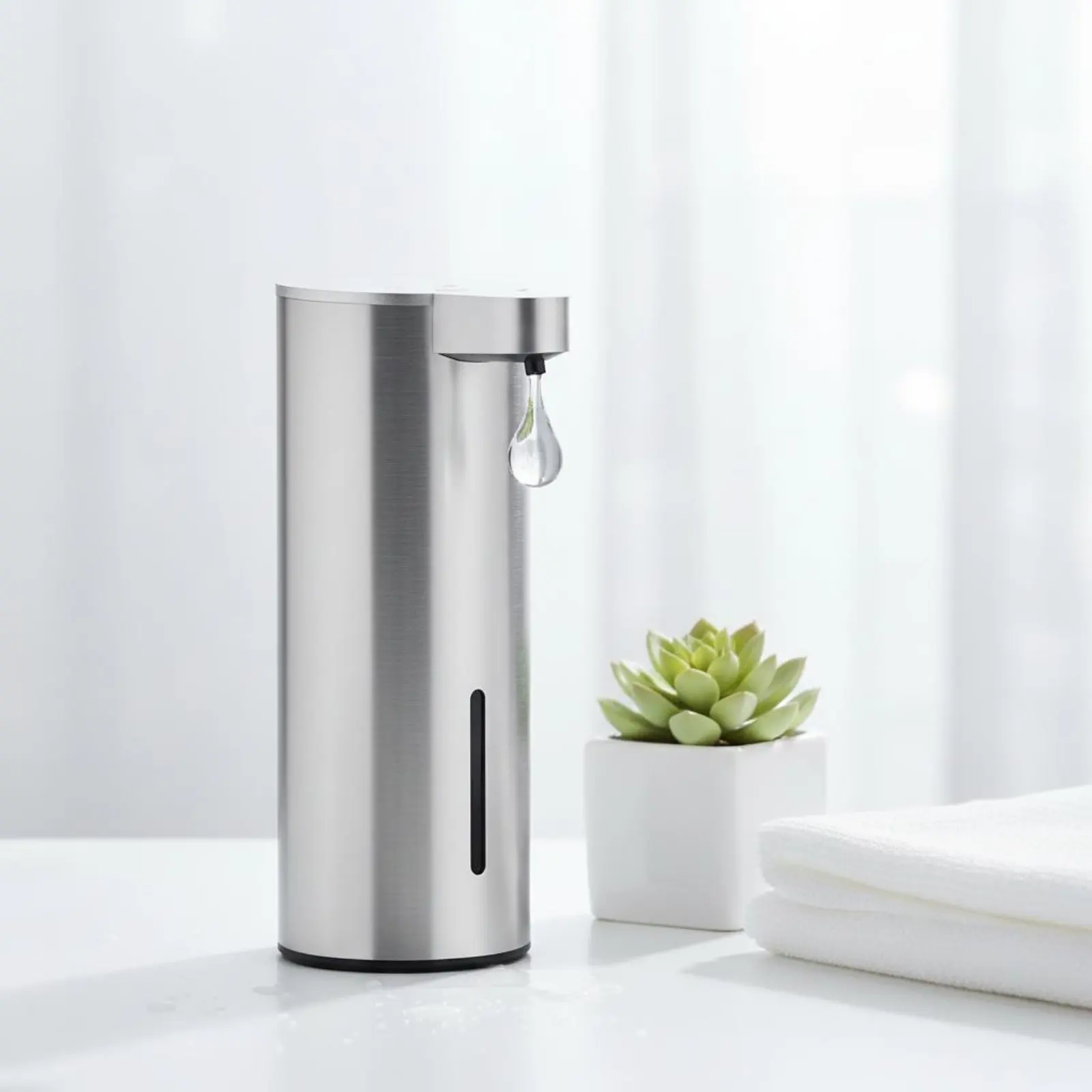 Automatic Soap Dispenser Stainless Steel Infrared Soap Dispenser Hygiene Fixture Battery Operated Bathroom Accessory Adjustable
Automatic Soap Dispenser Stainless Steel Infrared Soap Dispenser Hygiene Fixture Battery Operated Bathroom Accessory Adjustable