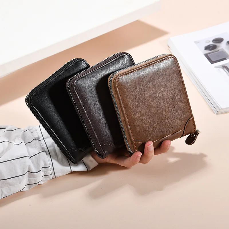 Vintage Men's Wallet PU Leather Purse for Men with Coin Pocket Short Small Unisex Card Holder Wallets Zipper Money Coin Purse
Vintage Men's Wallet PU Leather Purse for Men with Coin Pocket Short Small Unisex Card Holder Wallets Zipper Money Coin Purse