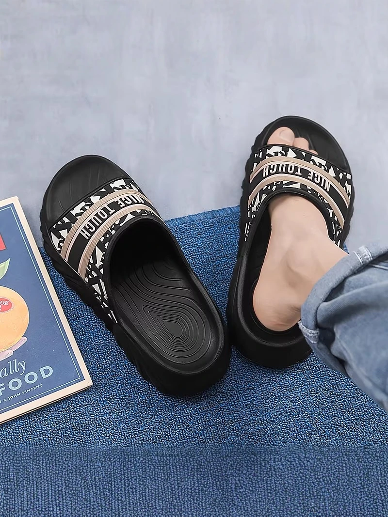 Men's Summer Slippers Home Bath Anti-slip Large Size Soft Bottom Flat Sandals Breathable Sport Casual EVA Injection Molding
Men's Summer Slippers Home Bath Anti-slip Large Size Soft Bottom Flat Sandals Breathable Sport Casual EVA Injection Molding