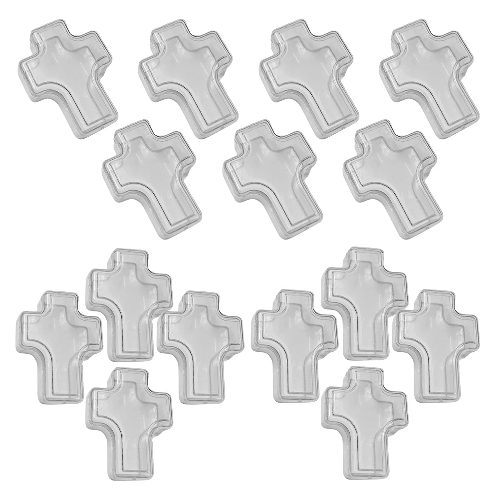 15pcs Clear Plastic Cross Boxes High Transparency Jewelry Storage Container for Earrings Nose Rings Travel Organizer
15pcs Clear Plastic Cross Boxes High Transparency Jewelry Storage Container for Earrings Nose Rings Travel Organizer