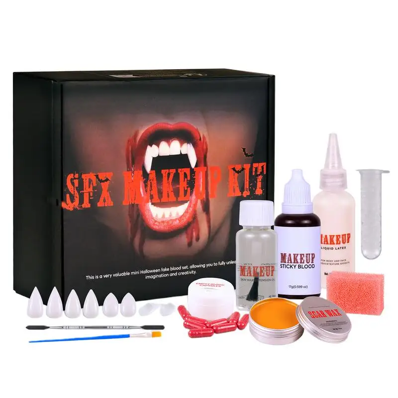 Halloween Makeup Set Fake Blood Set Halloween Fake Blood Makeup Kit Vampire Makeup Set Bruise Special Effectss Makeup Kit
Halloween Makeup Set Fake Blood Set Halloween Fake Blood Makeup Kit Vampire Makeup Set Bruise Special Effectss Makeup Kit
