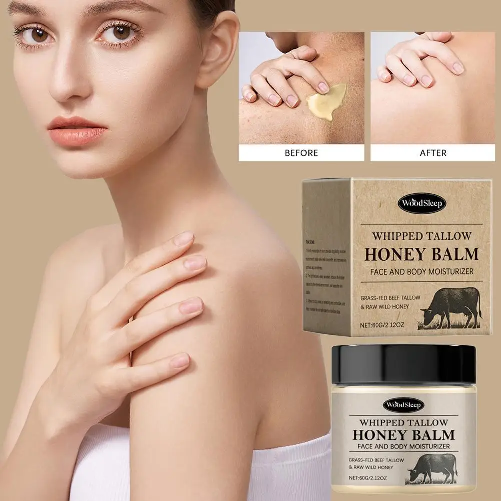 Beef Tallow Skin Soothing Cream Deep Nourishing Hydrating Reduce Wrinkle Fade Fine Lines Body Skin Care 60g
Beef Tallow Skin Soothing Cream Deep Nourishing Hydrating Reduce Wrinkle Fade Fine Lines Body Skin Care 60g