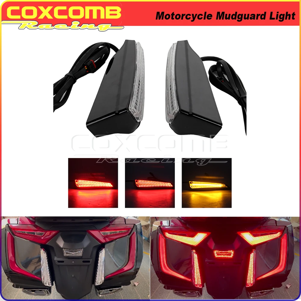 Motorcycle Rear Fender Tail Light Mudguard Brake Lamp Decorative Lamp For Honda Gold Wing GL1800 F6B Tour DCT Airbag 2018-2021
Motorcycle Rear Fender Tail Light Mudguard Brake Lamp Decorative Lamp For Honda Gold Wing GL1800 F6B Tour DCT Airbag 2018-2021