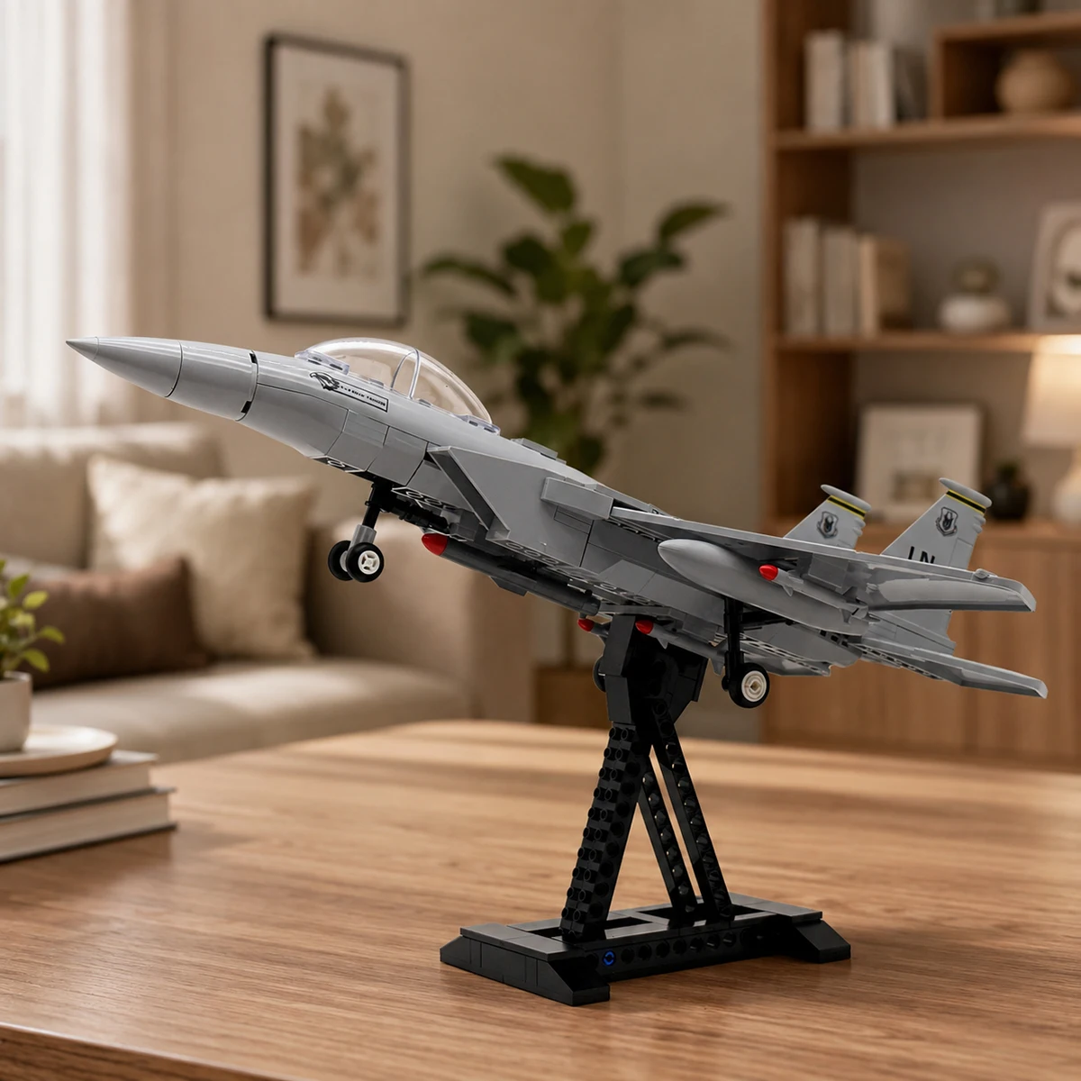 F-15 Eagle Fighter Jet Building Blocks Airplane Model Military Aircraft Toy Bricks with Display Stand Christmas Holiday Gift
F-15 Eagle Fighter Jet Building Blocks Airplane Model Military Aircraft Toy Bricks with Display Stand Christmas Holiday Gift