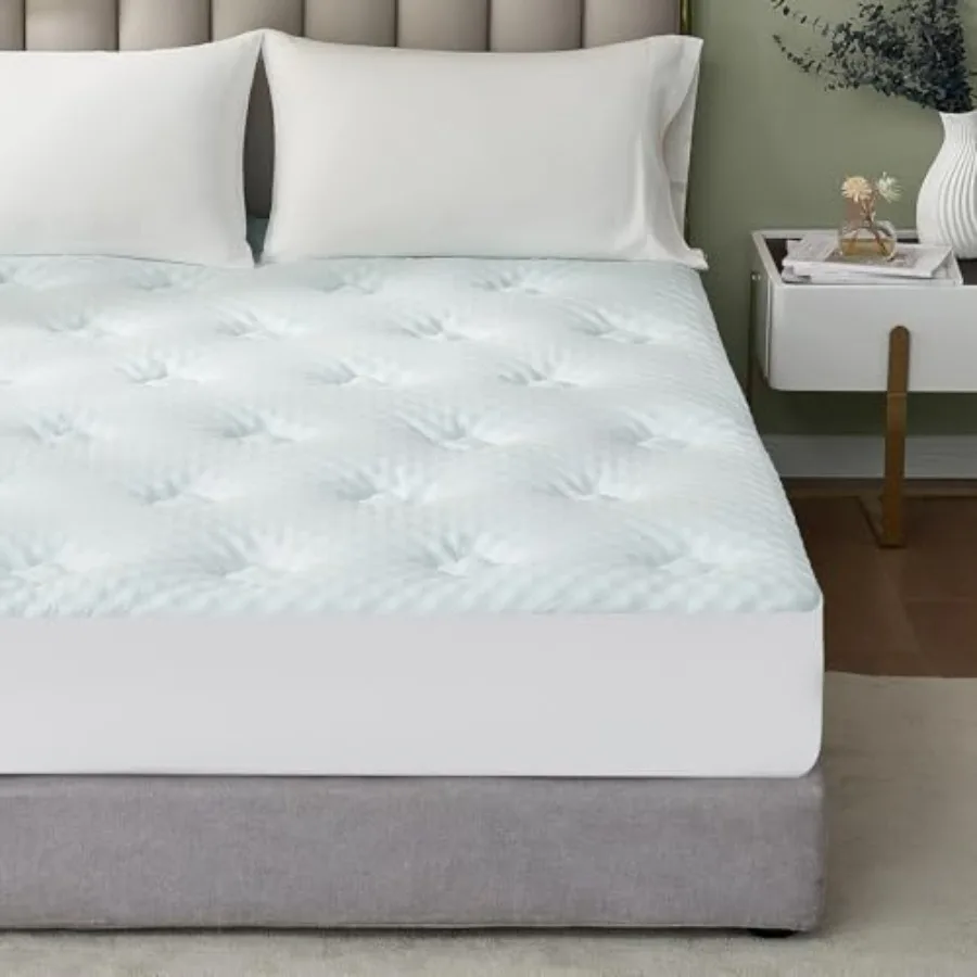 Memory Foam Mattress Pad Topper, Foam Mattress Topper Viscose Derived from Bamboo, Size Bed Mattress Pad Cover for Back Pain Re
Memory Foam Mattress Pad Topper, Foam Mattress Topper Viscose Derived from Bamboo, Size Bed Mattress Pad Cover for Back Pain Re