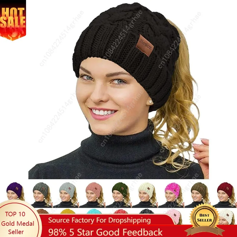Rosoz Ponytail Beanie for Women,Winter Warm Beanie Tail Soft Stretch Cable Knit Messy High Bun Hat
Rosoz Ponytail Beanie for Women,Winter Warm Beanie Tail Soft Stretch Cable Knit Messy High Bun Hat