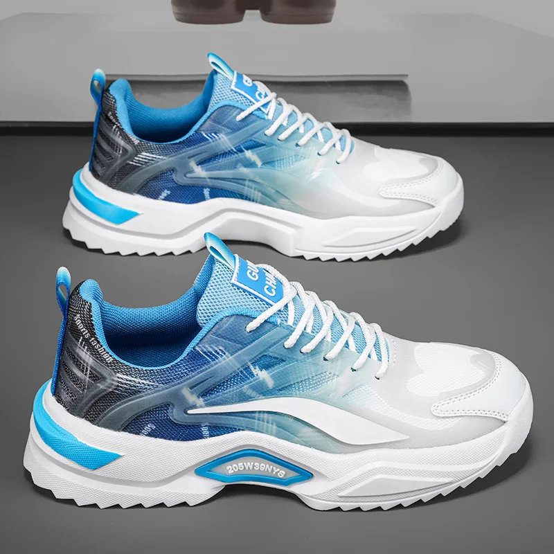 Mens Sports Shoes Summer Breathable Mesh Running Shoes Comfortable Flat Outdoor Casual Lace-up Trendy Sneakers for Man
Mens Sports Shoes Summer Breathable Mesh Running Shoes Comfortable Flat Outdoor Casual Lace-up Trendy Sneakers for Man