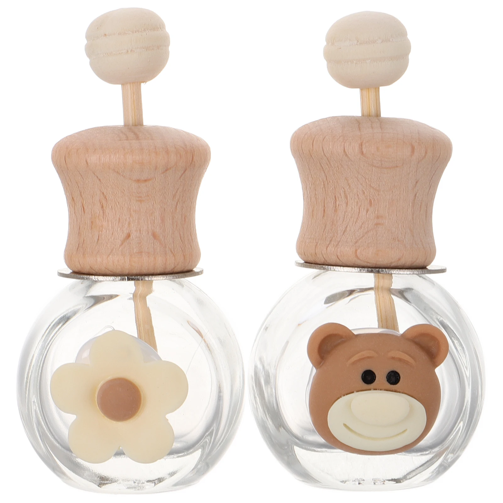 2Pcs Cartoon Car Diffuser Bottle Durable Glass Leak Proof Cap Clip-on Car Vent Essential Oil Air Freshener Refillable 
2Pcs Cartoon Car Diffuser Bottle Durable Glass Leak Proof Cap Clip-on Car Vent Essential Oil Air Freshener Refillable