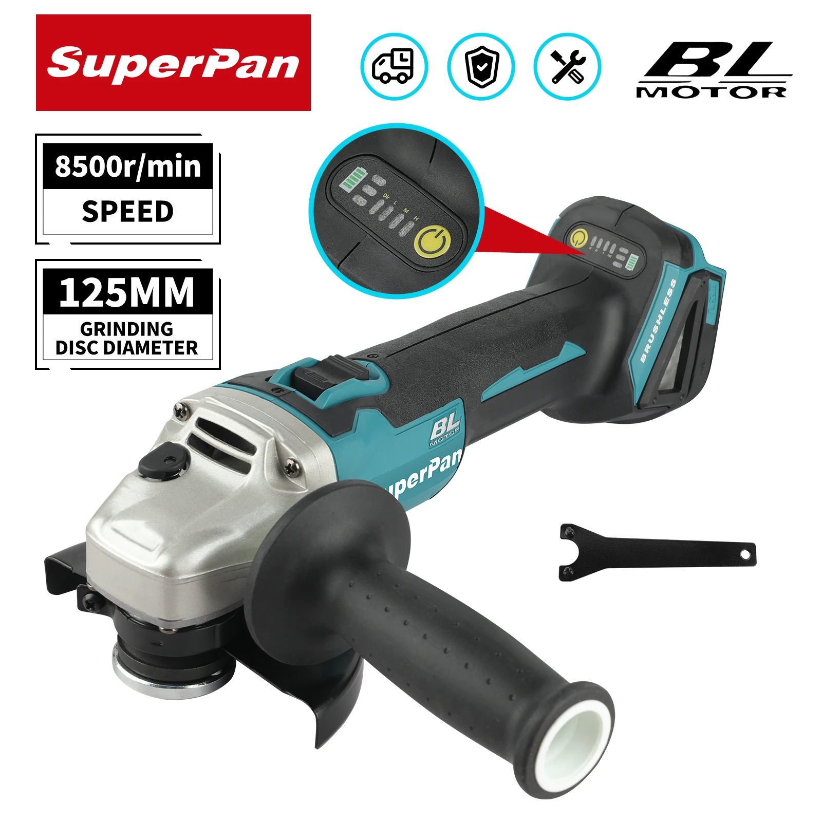 18V Brushless Angle Grinder, 8500RPM, 125mm Disc, Cordless Cutting/Grinding Tool,For makita Battery
18V Brushless Angle Grinder, 8500RPM, 125mm Disc, Cordless Cutting/Grinding Tool,For makita Battery