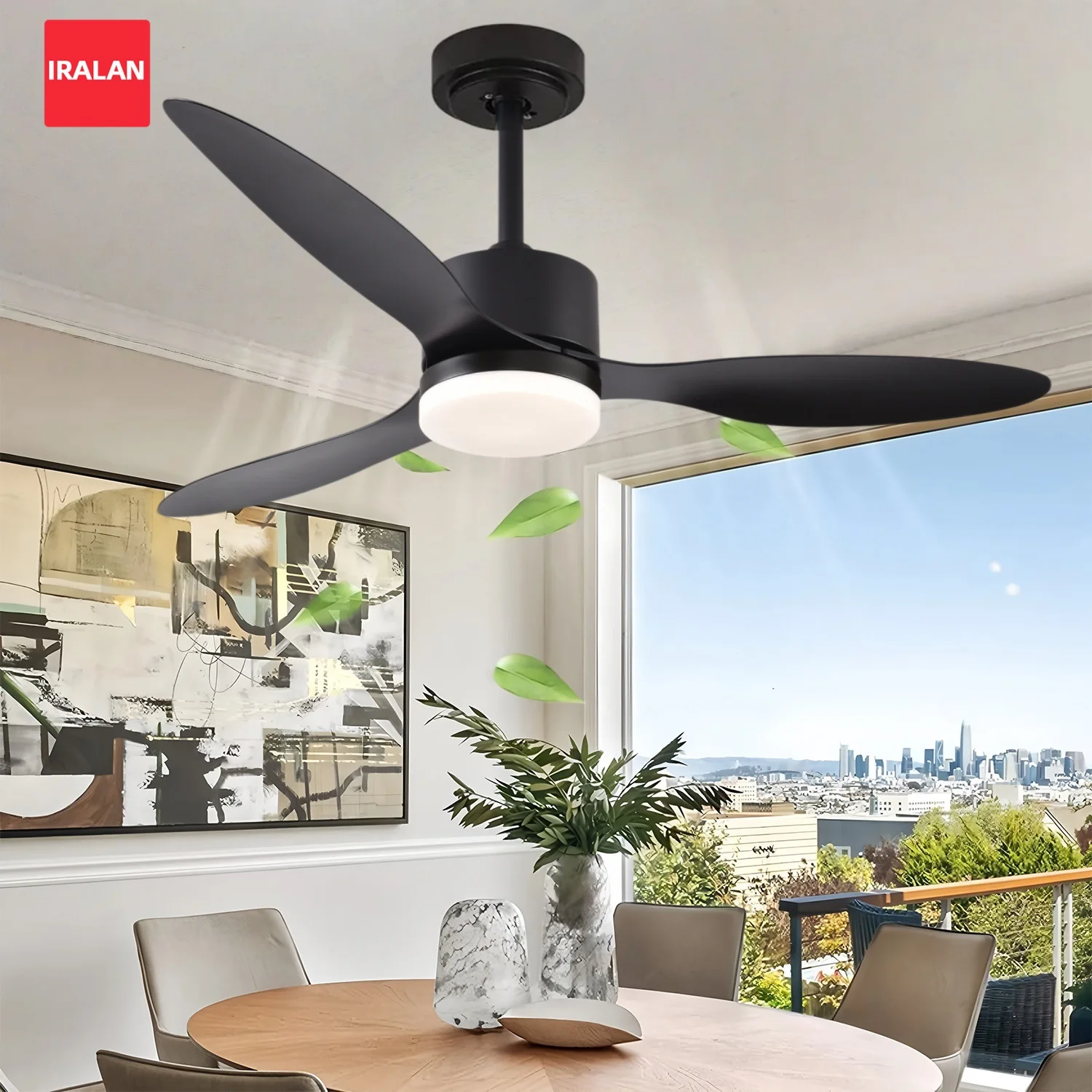 Modern Minimalist Ceiling Fan Lamp APP Control Reversible Motor 52" 3 Blades Ceiling Fan with LED Light Living Room Indoor Use
Modern Minimalist Ceiling Fan Lamp APP Control Reversible Motor 52" 3 Blades Ceiling Fan with LED Light Living Room Indoor Use