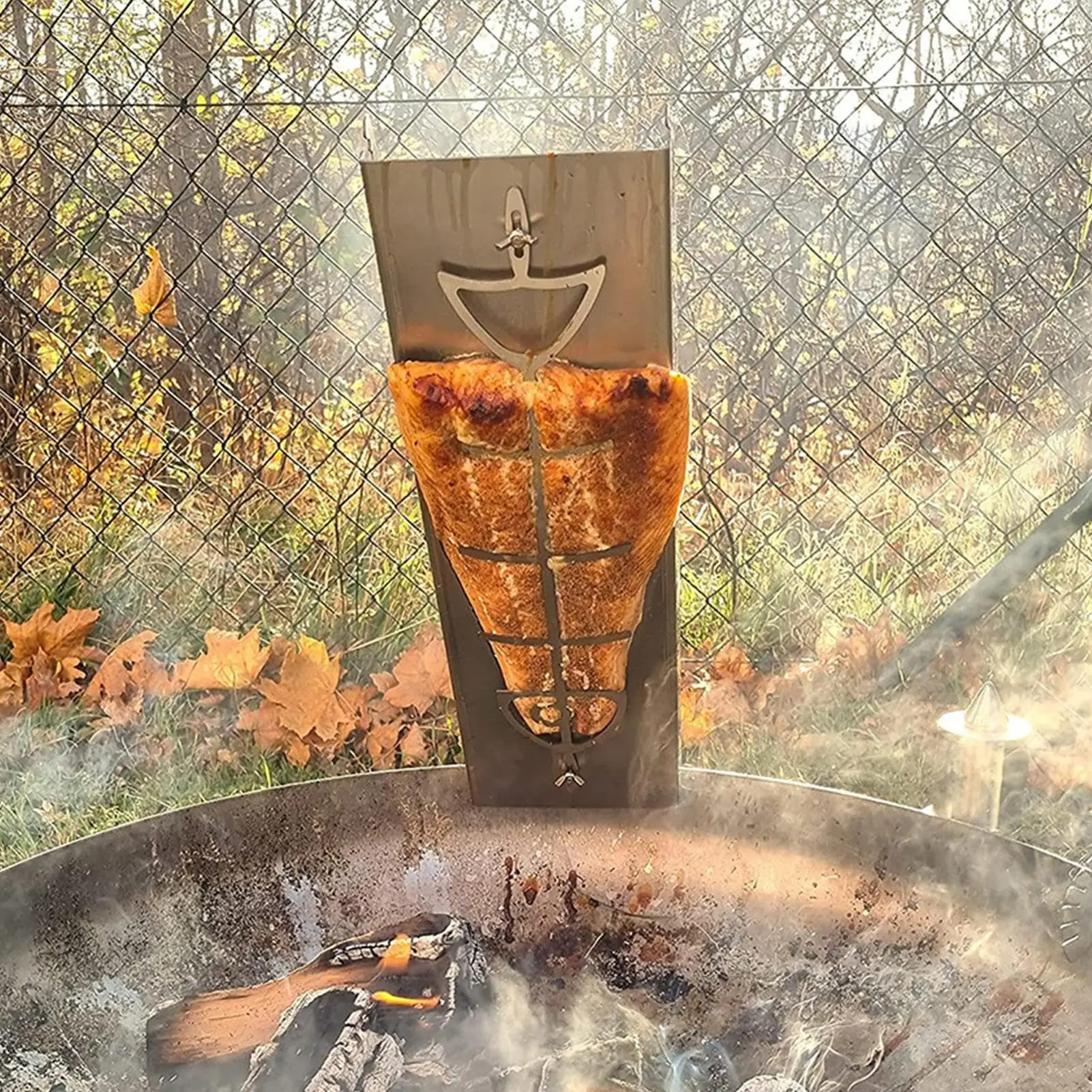 Держатель для лосося из нержавеющей стали, плоская кухонная стойка с надежным замком и уличной посудой для барбекю для гриля рыбы
Держатель для лосося из нержавеющей стали, плоская кухонная стойка с надежным замком и уличной посудой для барбекю для гриля рыбы