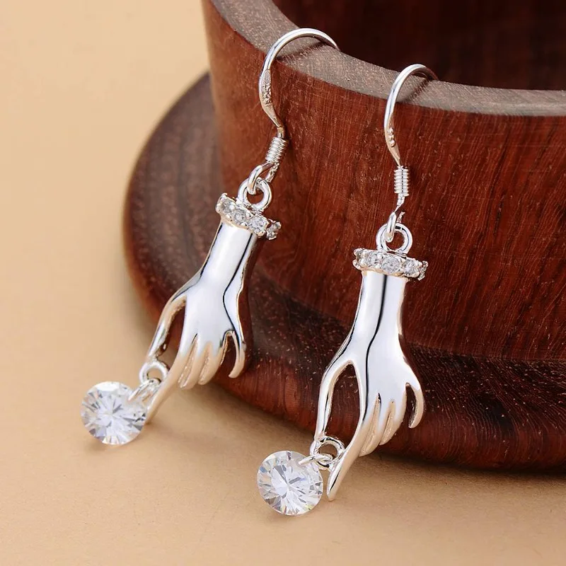 925 Sterling Silver Earrings Simple for Women Wedding Engagement Fine Jewelry Fashion Luxury Zircon Gifts Earrings High Quality
925 Sterling Silver Earrings Simple for Women Wedding Engagement Fine Jewelry Fashion Luxury Zircon Gifts Earrings High Quality