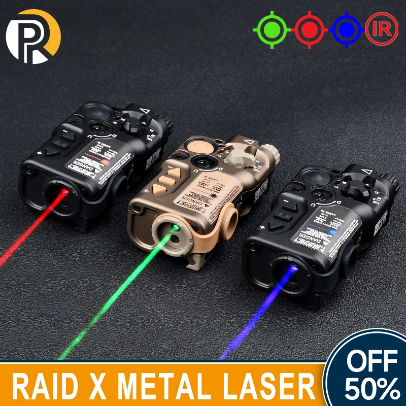 WADSN Tactical Metal RAID-X Red Green Blue Laser IR Dot Sight Hunting Weapon Scout Airsoft Accessories Fit 20mm Picatinny Rail
WADSN Tactical Metal RAID-X Red Green Blue Laser IR Dot Sight Hunting Weapon Scout Airsoft Accessories Fit 20mm Picatinny Rail
