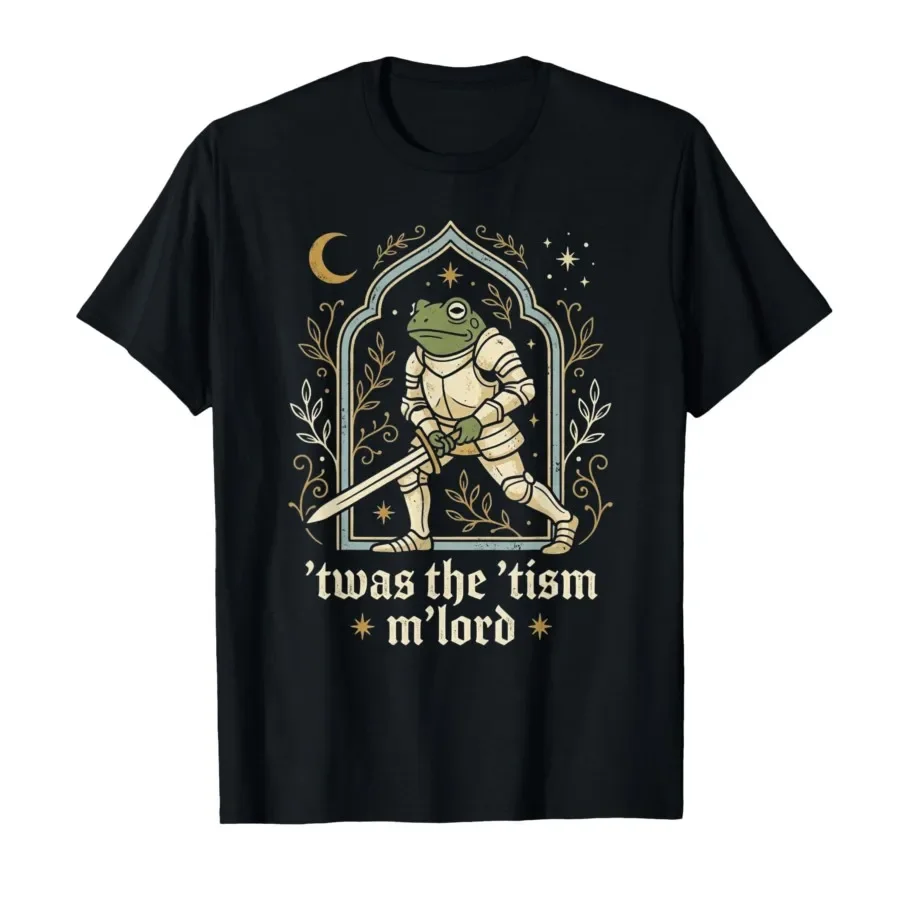 Funny Meme TWAS The Tism M Lord Frog Wizard Graphic Tee Kids T-shirt For Men Women 100% Cotton T Shirts Short Sleeve Tops 0413-3
Funny Meme TWAS The Tism M Lord Frog Wizard Graphic Tee Kids T-shirt For Men Women 100% Cotton T Shirts Short Sleeve Tops 0413-3