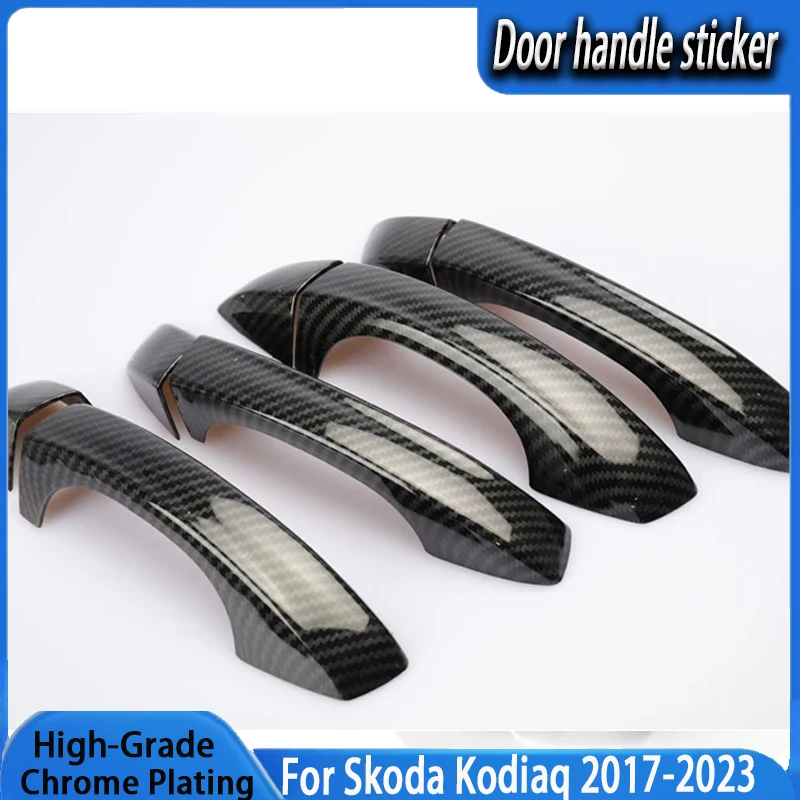 For Skoda Kodiaq 2017-2023 Kodiak New Carbon Fiber Chrome Car Side Door Handle Cover Trim Sticker Styling Accessories
For Skoda Kodiaq 2017-2023 Kodiak New Carbon Fiber Chrome Car Side Door Handle Cover Trim Sticker Styling Accessories