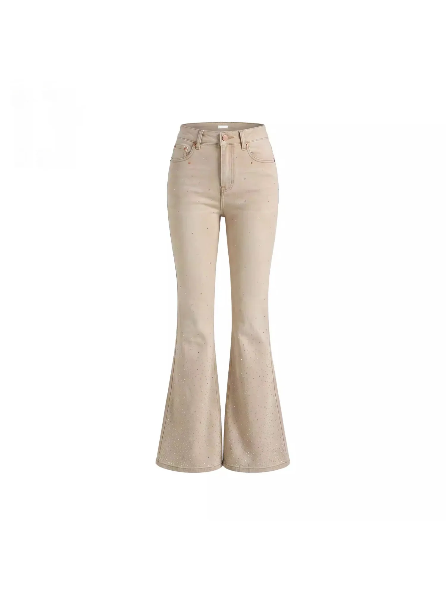 Slim Fit High Waist Bell Bot Denim Jeans Women's Spring Summer New Sle Tea Milk Color Rhinestone Fi Tail Pants
Slim Fit High Waist Bell Bot Denim Jeans Women's Spring Summer New Sle Tea Milk Color Rhinestone Fi Tail Pants
