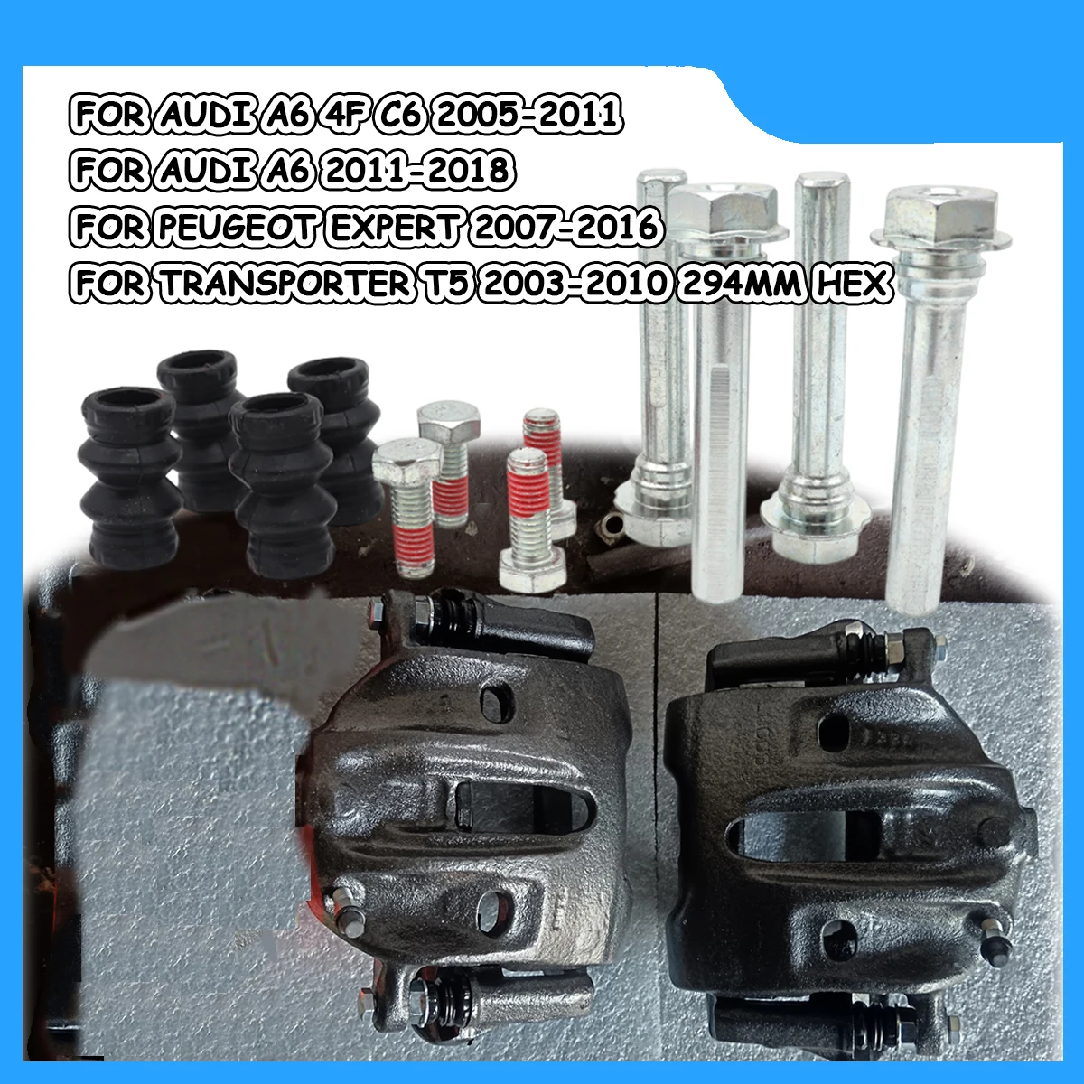 Left Rear Right Brake Caliper Cylinder Slider Guide Pin Bushing Boot Seal Kit For AUDI A6 4F C6 PEUGEOT EXPERT TRANSPORTER T5
Left Rear Right Brake Caliper Cylinder Slider Guide Pin Bushing Boot Seal Kit For AUDI A6 4F C6 PEUGEOT EXPERT TRANSPORTER T5