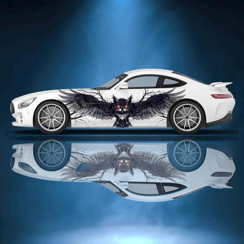 Sticker of A Big Owl with Glowing Eyes; Full-body Decal Decoration Covering Scratches; Waterproof Car Sticker. Car Vinyl Wraps
Sticker of A Big Owl with Glowing Eyes; Full-body Decal Decoration Covering Scratches; Waterproof Car Sticker. Car Vinyl Wraps