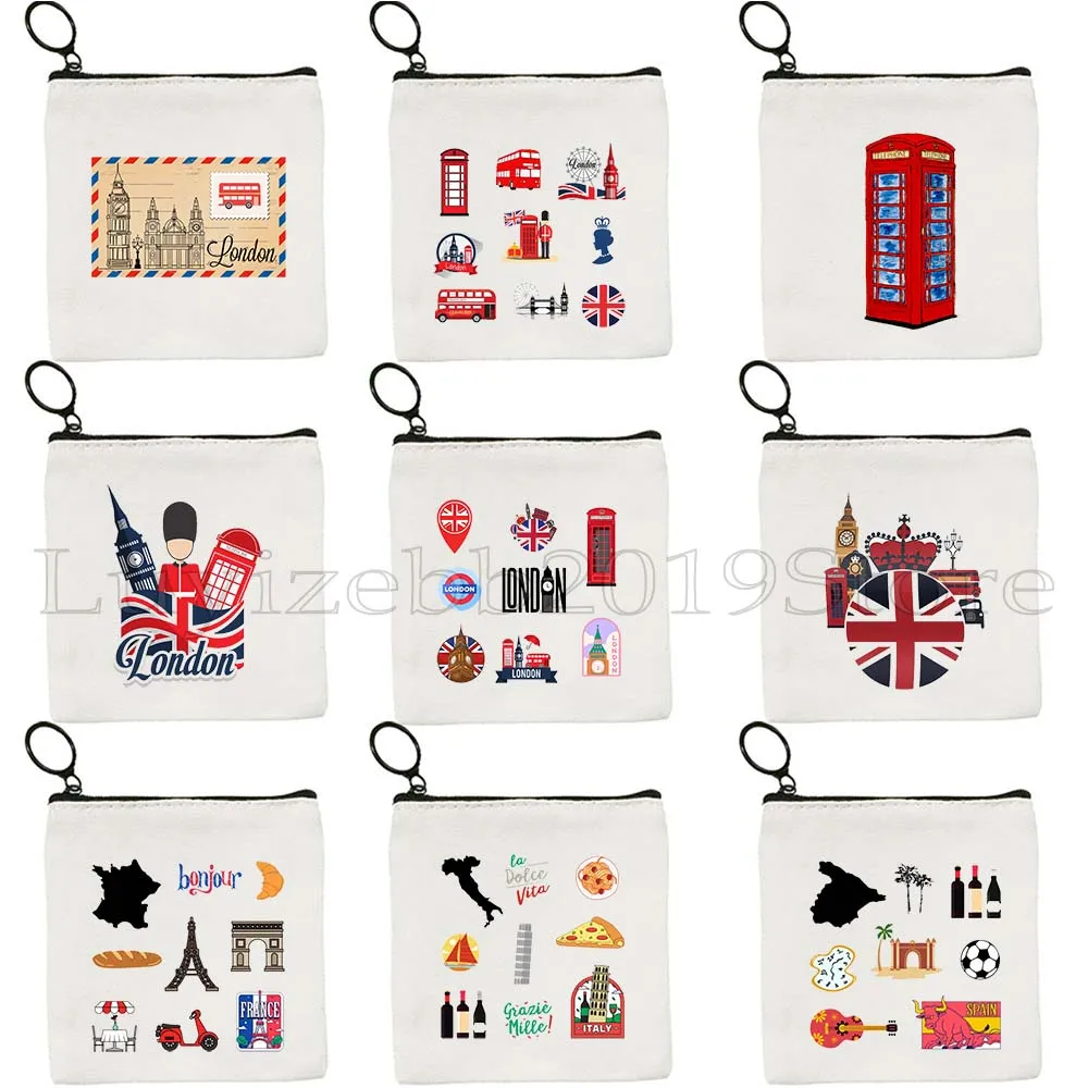 London UK Paris Italy France Travel Pack BRITISH ROYAL COAT OF ARMS Big Ben Canvas Coin Purse Key Case Bag Wallet Zipper Pouch
London UK Paris Italy France Travel Pack BRITISH ROYAL COAT OF ARMS Big Ben Canvas Coin Purse Key Case Bag Wallet Zipper Pouch