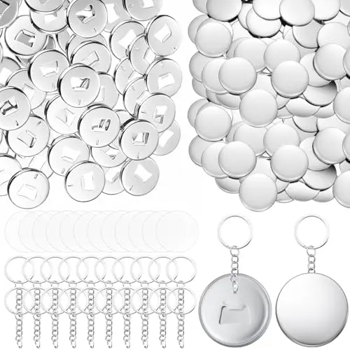 Tondiamo 50 Sets 58mm Button Making Kit with Keychains for DIY Badge Craft – Bottle Opener Style
Tondiamo 50 Sets 58mm Button Making Kit with Keychains for DIY Badge Craft – Bottle Opener Style