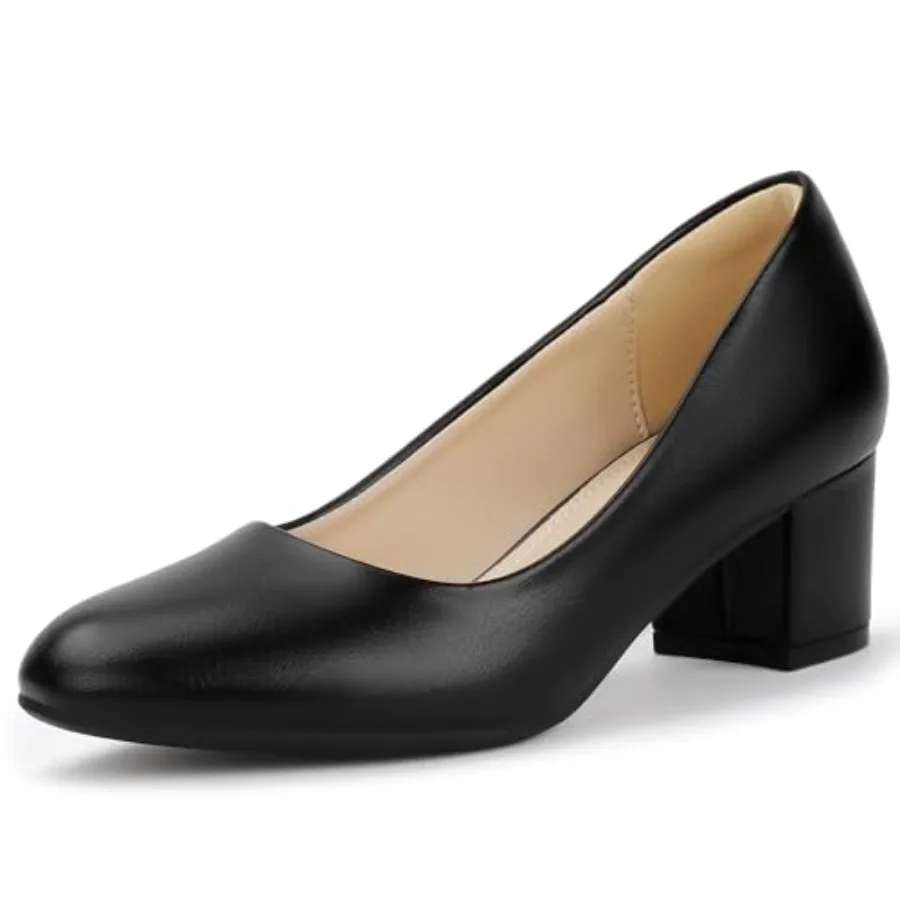 IDIFU IN2 Women's Pumps Closed Round Toe Low Block Chunky Heels Short Small Thick Heels Wedding Bridal Homecoming Work Prom Dre
IDIFU IN2 Women's Pumps Closed Round Toe Low Block Chunky Heels Short Small Thick Heels Wedding Bridal Homecoming Work Prom Dre