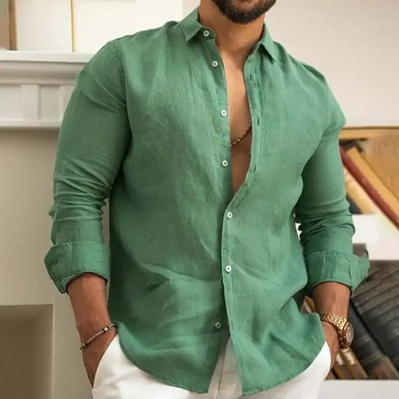 Men's Casual Shirts Linen Shirt Men Casual Tops High-quality Loose and Comfortable Long Sleeve Beach Hawaiian Shirts for Men
Men's Casual Shirts Linen Shirt Men Casual Tops High-quality Loose and Comfortable Long Sleeve Beach Hawaiian Shirts for Men