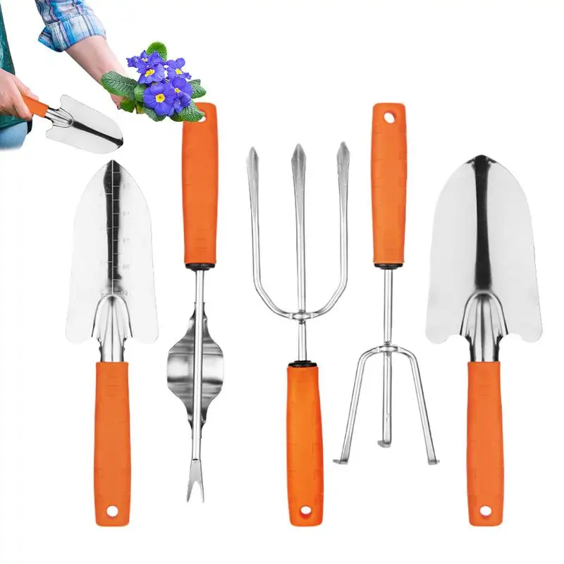 Floral Garden Tool Set Stainless Steel Hand Floral Garden Tool Portable Floral Garden Hand Tool Kits for Loosening Soil
Floral Garden Tool Set Stainless Steel Hand Floral Garden Tool Portable Floral Garden Hand Tool Kits for Loosening Soil