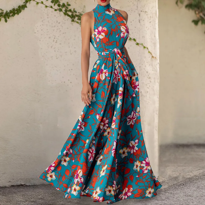 2023 New Summer European and American Fashion Women's Dress with Neck and Waist, Ladies' Casual, Sexy and Elegant Printed Skirt
2023 New Summer European and American Fashion Women's Dress with Neck and Waist, Ladies' Casual, Sexy and Elegant Printed Skirt