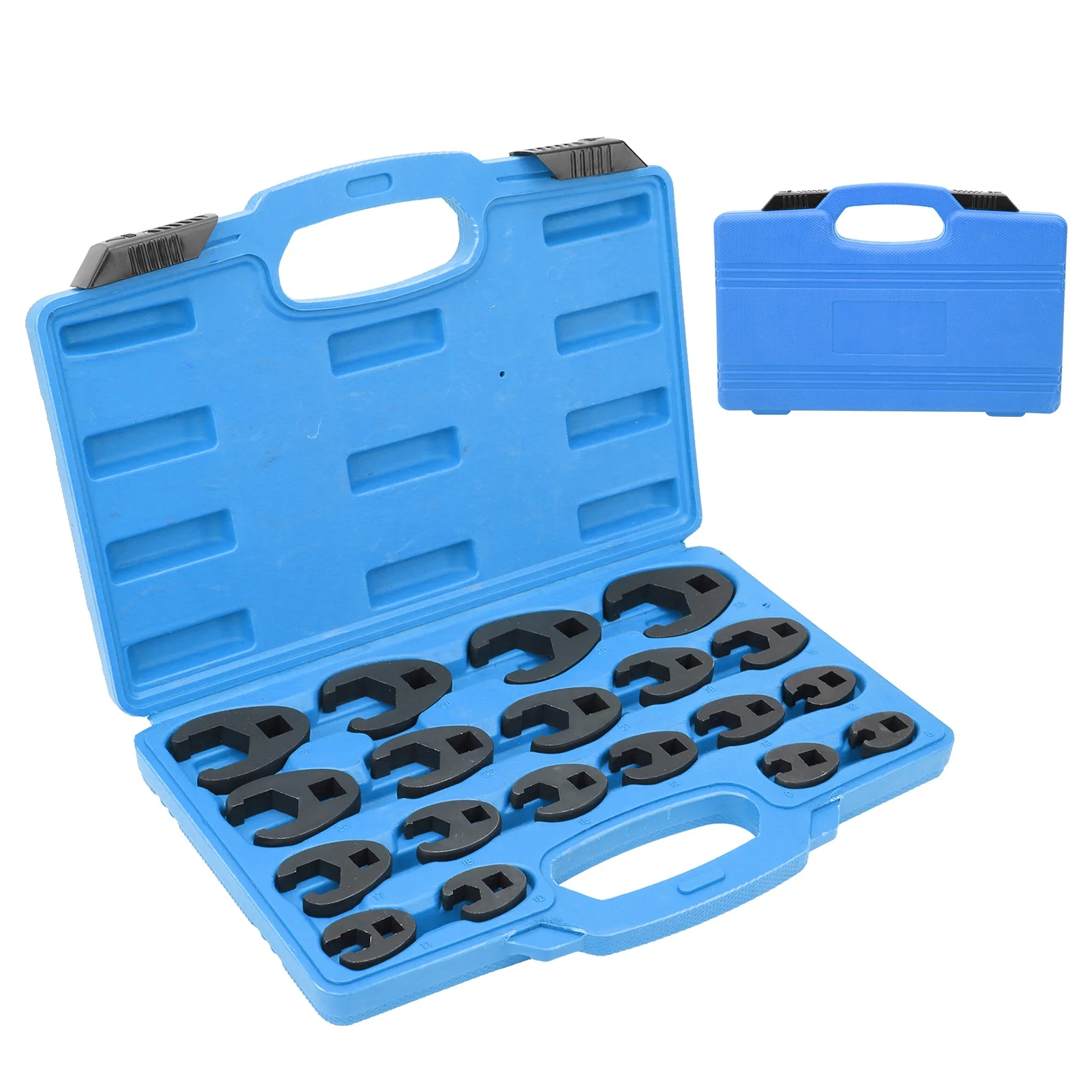 Crow's Foot Wrench Nut Wrench Crow's Foot Wrench Metric Set 8‑32mm/0.3‑1.3in Cr‑Mo Steel with Toolbox Handtool
Crow's Foot Wrench Nut Wrench Crow's Foot Wrench Metric Set 8‑32mm/0.3‑1.3in Cr‑Mo Steel with Toolbox Handtool