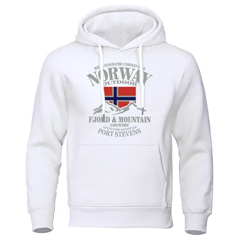 Norway FjordFashion High Quality Hoody Oversize Casual Mountain Hoodies For Men Autumn Street S-Xxl Hoodie Loose  Clothing Women