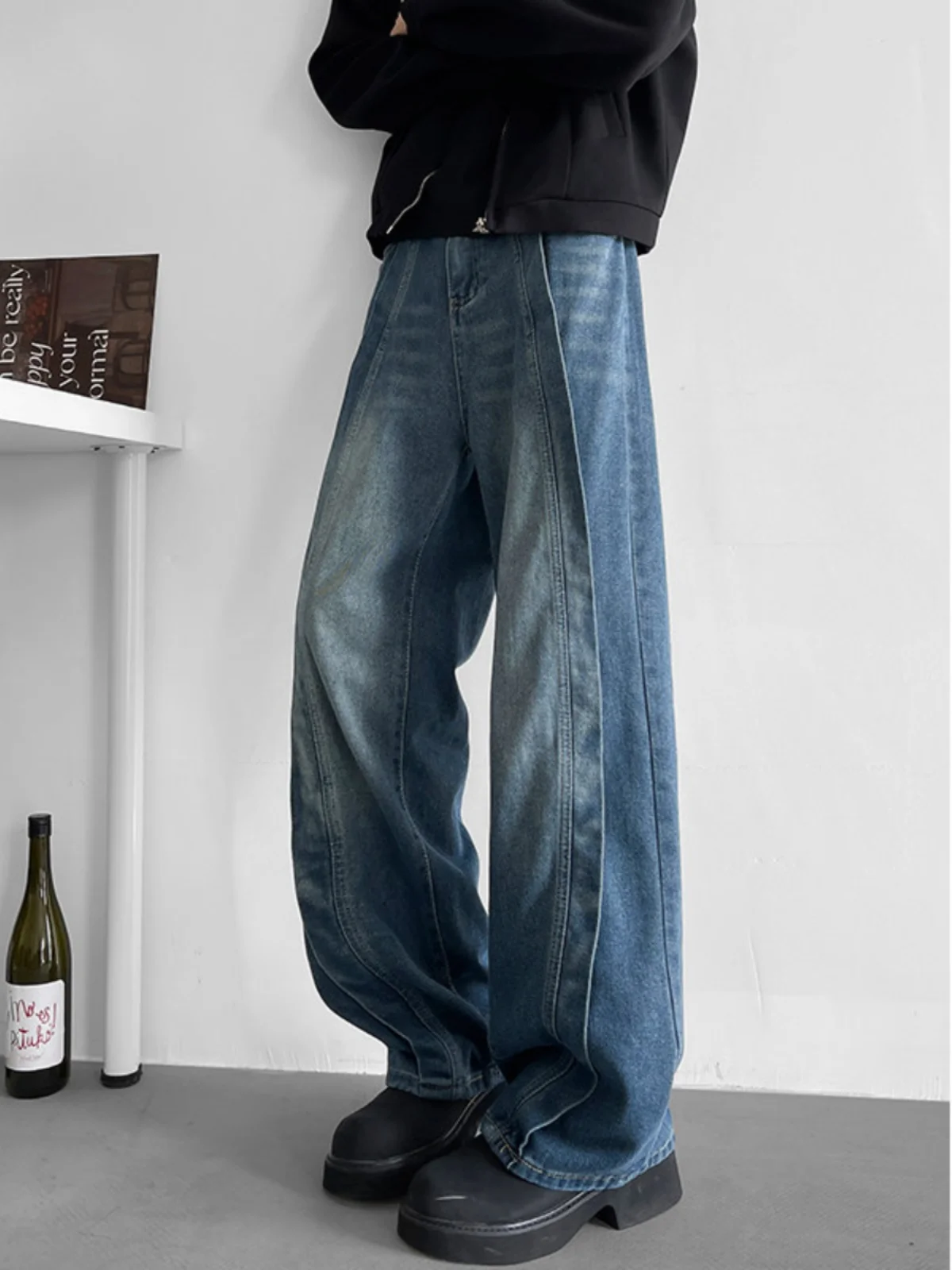 Мужские джинсы Cool Street Sle, осенне-зимние, с деконструированным пэчворк-дизайном, высококачественные, модные, брендовые, прямого кроя
Мужские джинсы Cool Street Sle, осенне-зимние, с деконструированным пэчворк-дизайном, высококачественные, модные, брендовые, прямого кроя