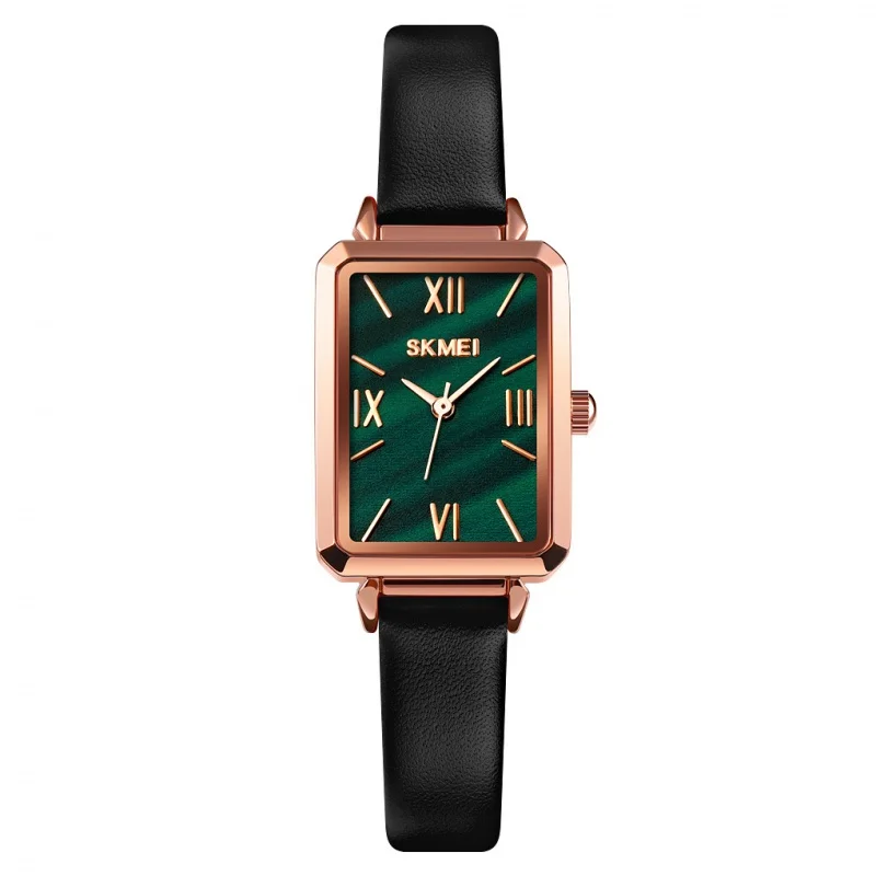 2020 Genuine Hot Sale Simple and Light Luxury Retro Square Small Green Watch Skmei French Niche Small Square Women's Watch
2020 Genuine Hot Sale Simple and Light Luxury Retro Square Small Green Watch Skmei French Niche Small Square Women's Watch
